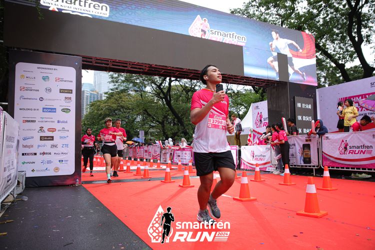 Race photo from Smartfren Run 2024