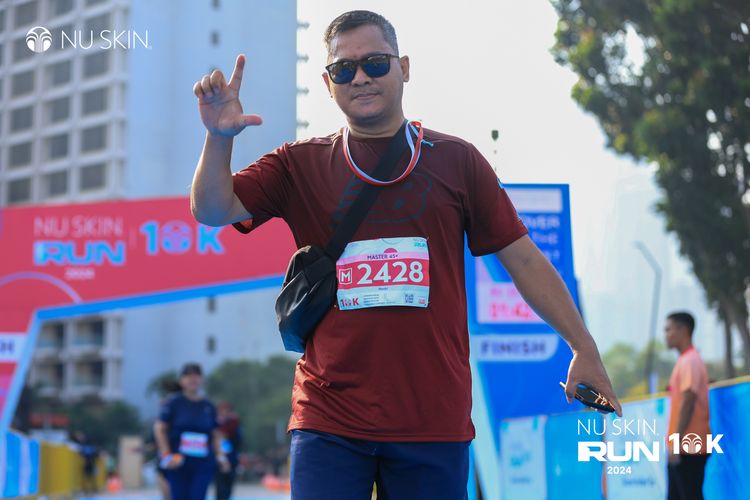 Race photo from Nu Skin Run 10K