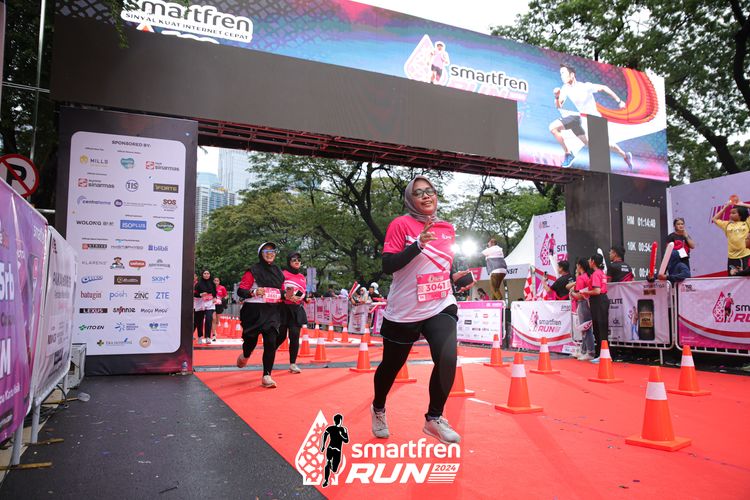 Race photo from Smartfren Run 2024