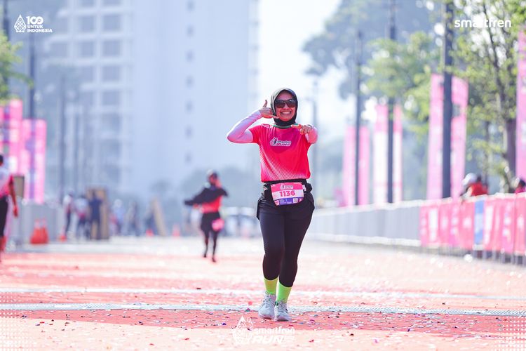 Race photo from Smartfren Run 2025 