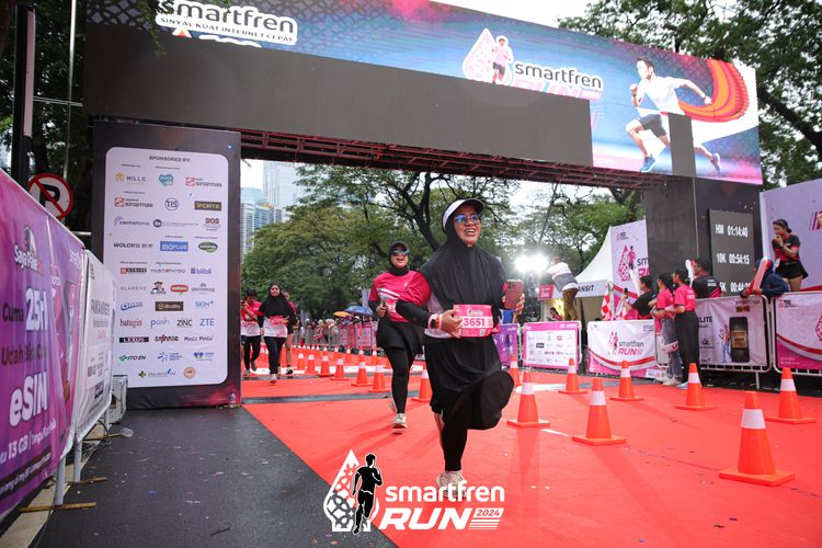 Race photo from Smartfren Run 2024