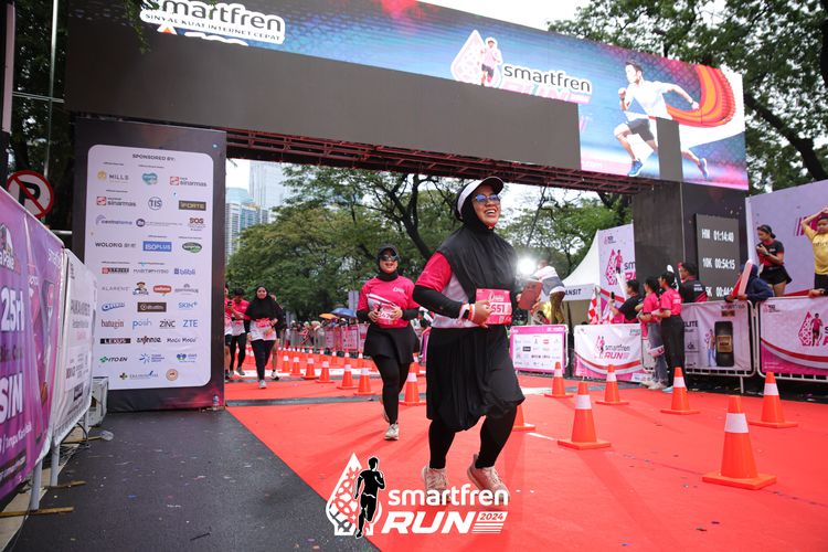 Race photo from Smartfren Run 2024