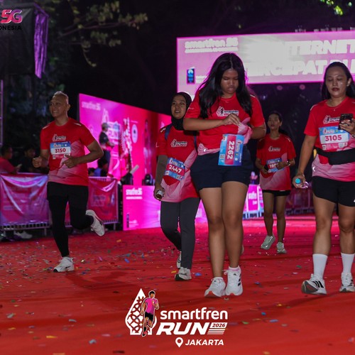 Race photo from SMARTFREN RUN 2026