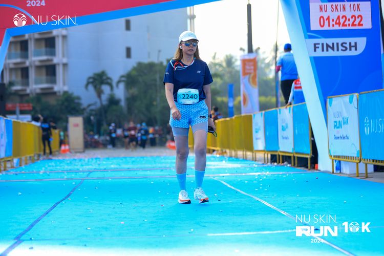 Race photo from Nu Skin Run 10K