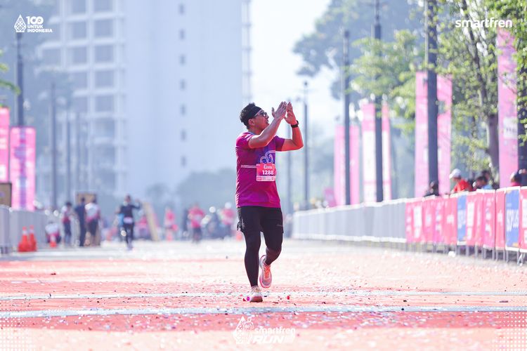 Race photo from Smartfren Run 2025 