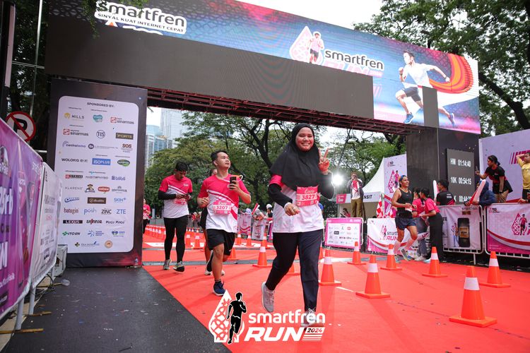 Race photo from Smartfren Run 2024