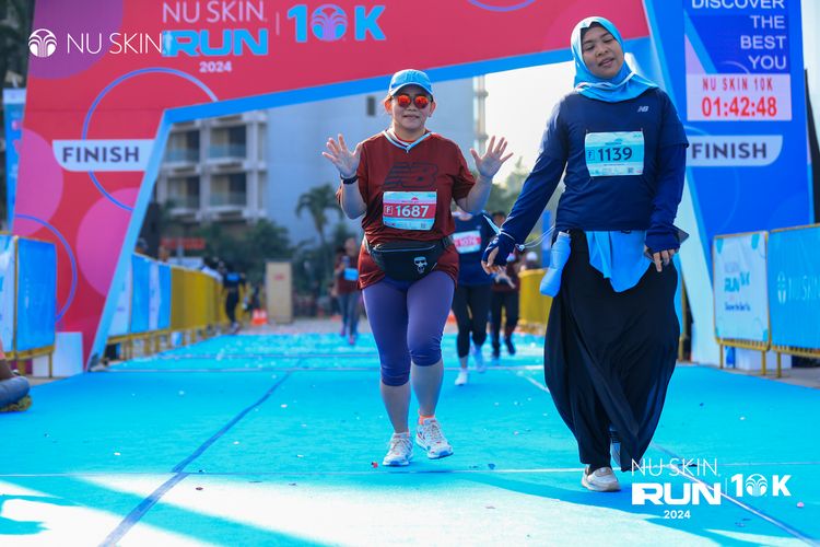 Race photo from Nu Skin Run 10K