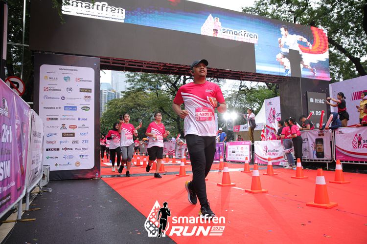 Race photo from Smartfren Run 2024