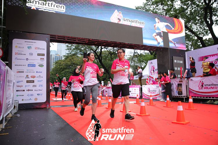 Race photo from Smartfren Run 2024