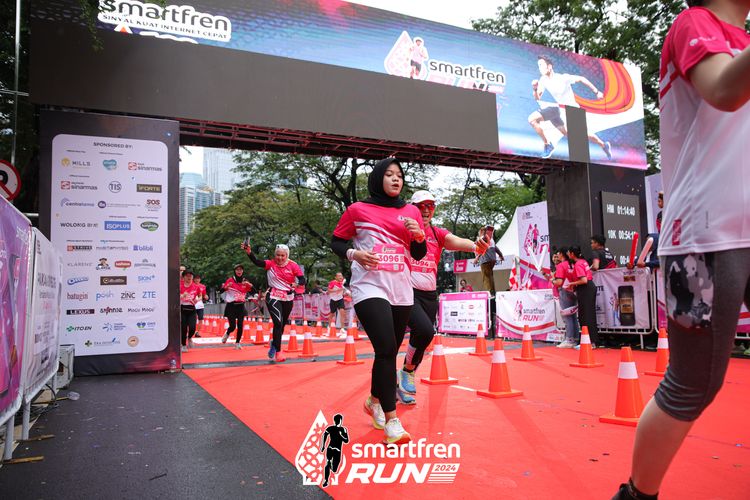 Race photo from Smartfren Run 2024