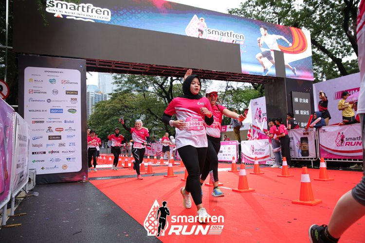 Race photo from Smartfren Run 2024