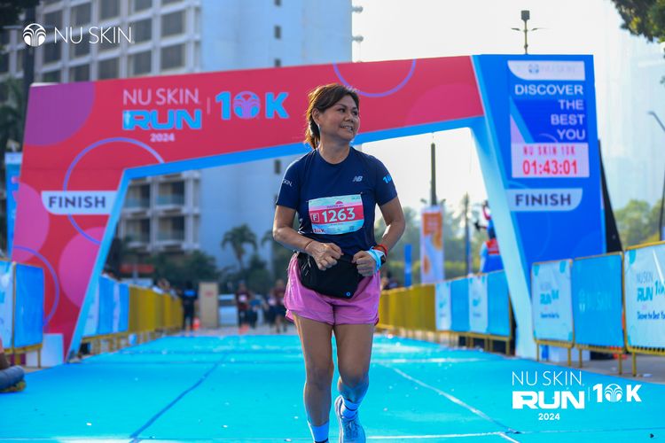 Race photo from Nu Skin Run 10K