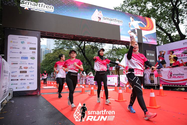 Race photo from Smartfren Run 2024