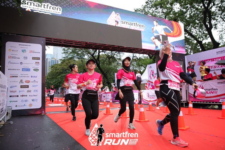 Race photo from Smartfren Run 2024