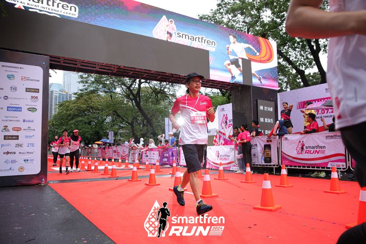 Race photo from Smartfren Run 2024