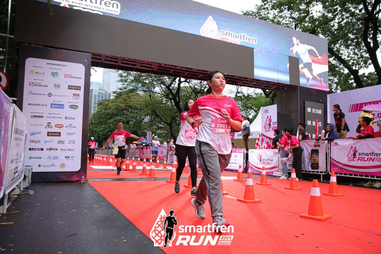 Race photo from Smartfren Run 2024