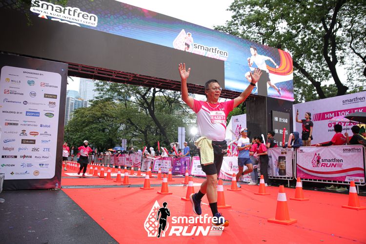 Race photo from Smartfren Run 2024