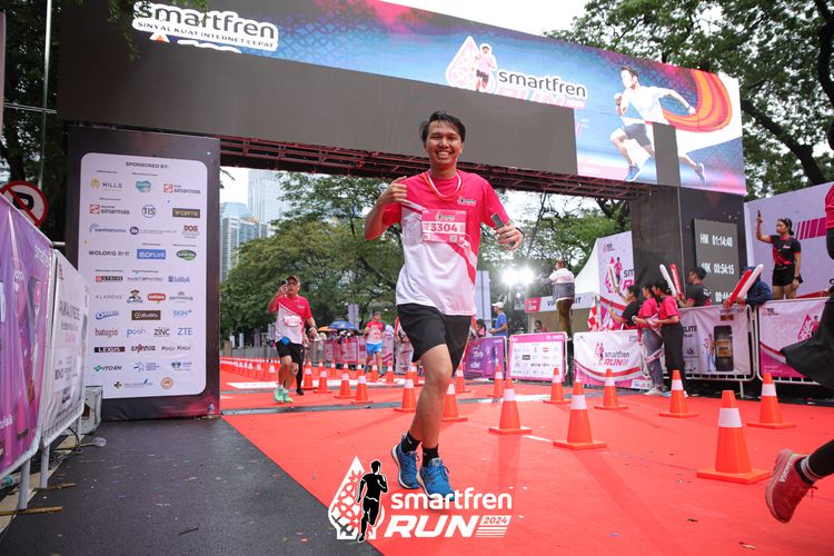 Race photo from Smartfren Run 2024