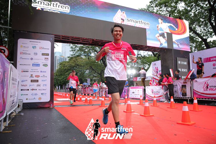 Race photo from Smartfren Run 2024