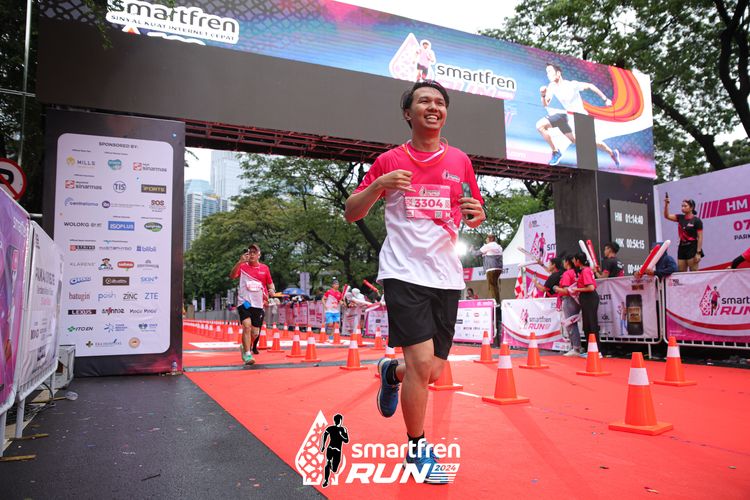 Race photo from Smartfren Run 2024