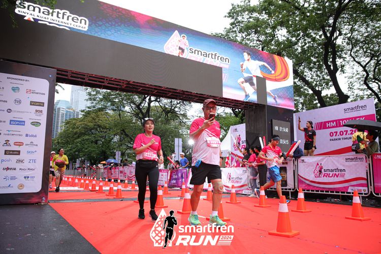 Race photo from Smartfren Run 2024