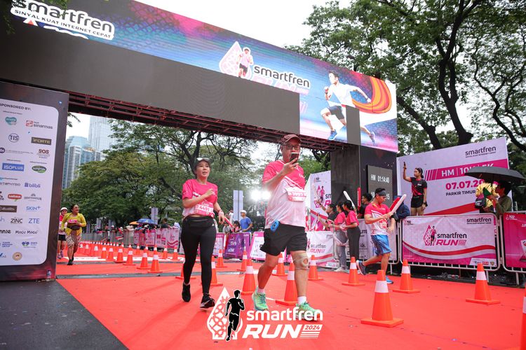 Race photo from Smartfren Run 2024