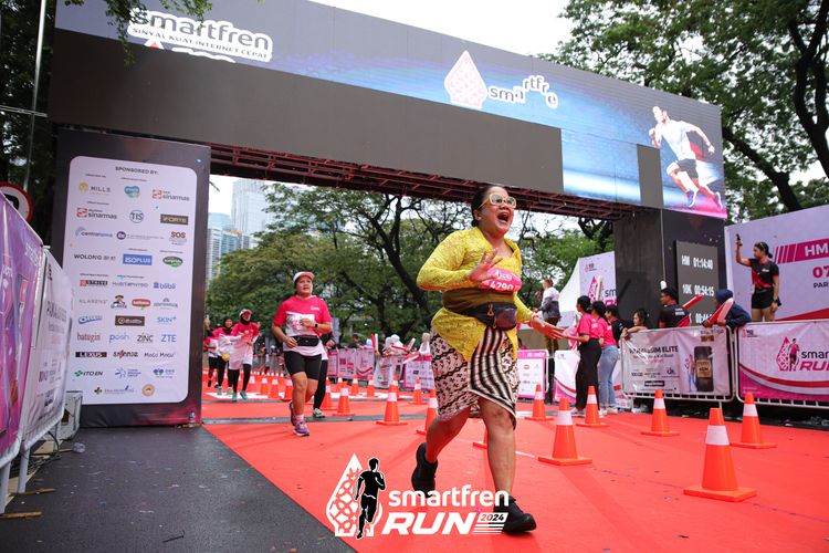 Race photo from Smartfren Run 2024
