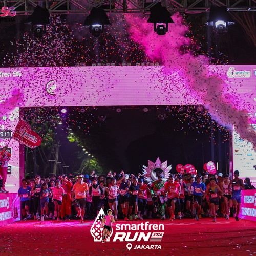 Race photo from SMARTFREN RUN 2026