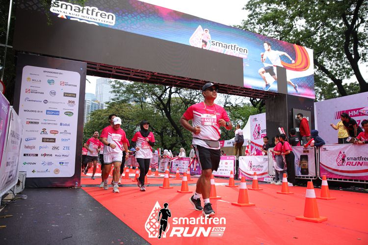 Race photo from Smartfren Run 2024