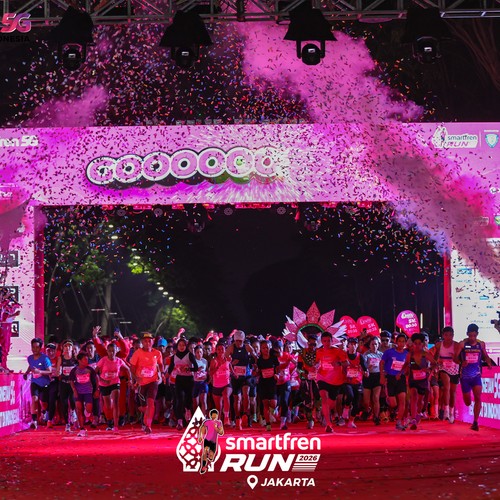 Race photo from SMARTFREN RUN 2026