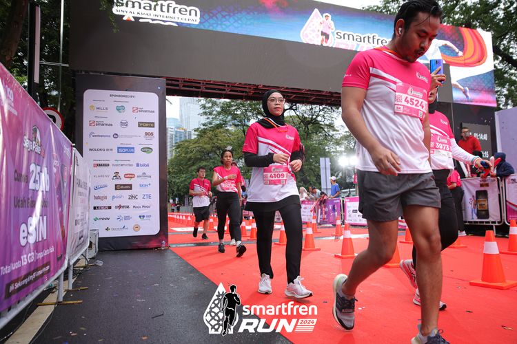 Race photo from Smartfren Run 2024