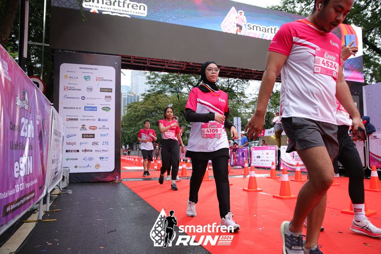Race photo from Smartfren Run 2024