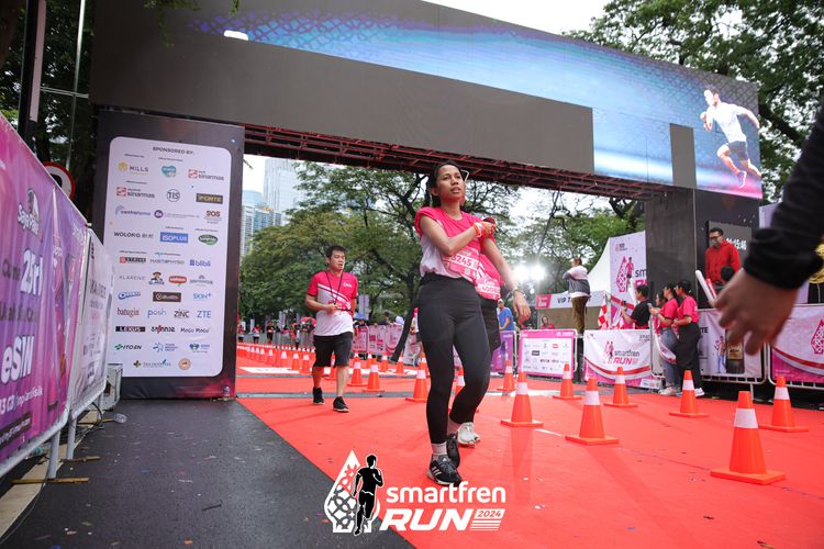 Race photo from Smartfren Run 2024