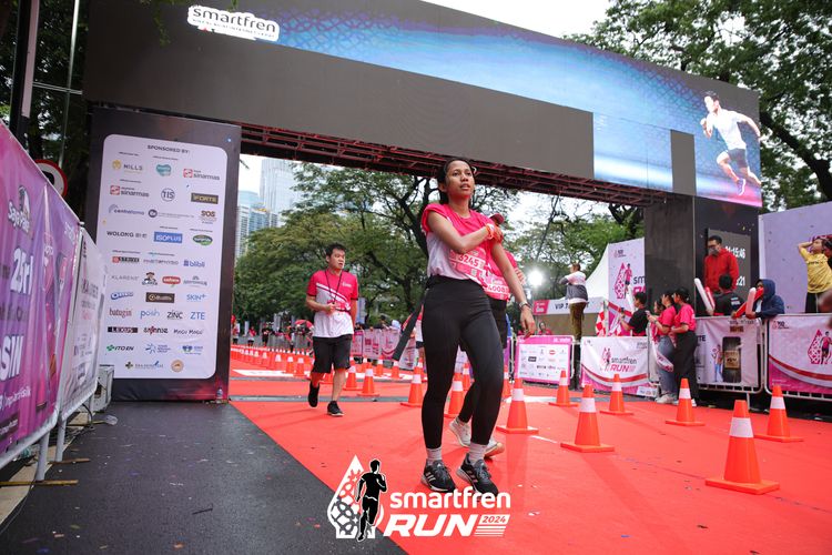 Race photo from Smartfren Run 2024