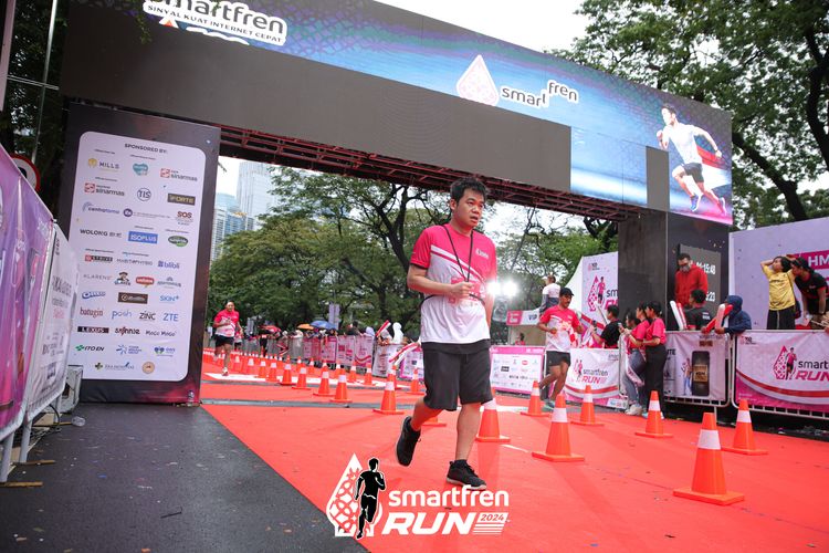 Race photo from Smartfren Run 2024