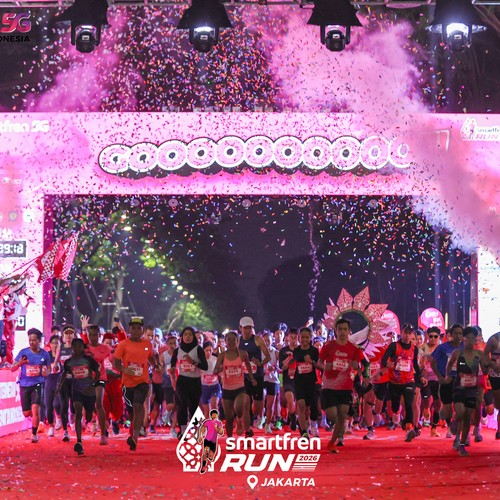 Race photo from SMARTFREN RUN 2026
