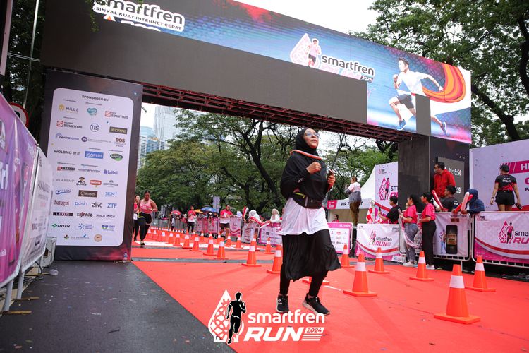 Race photo from Smartfren Run 2024