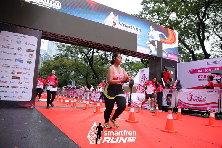 Race photo from Smartfren Run 2024