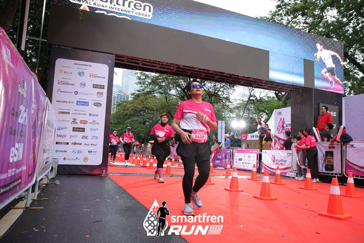 Race photo from Smartfren Run 2024