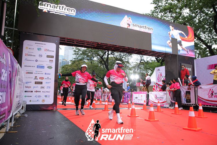 Race photo from Smartfren Run 2024
