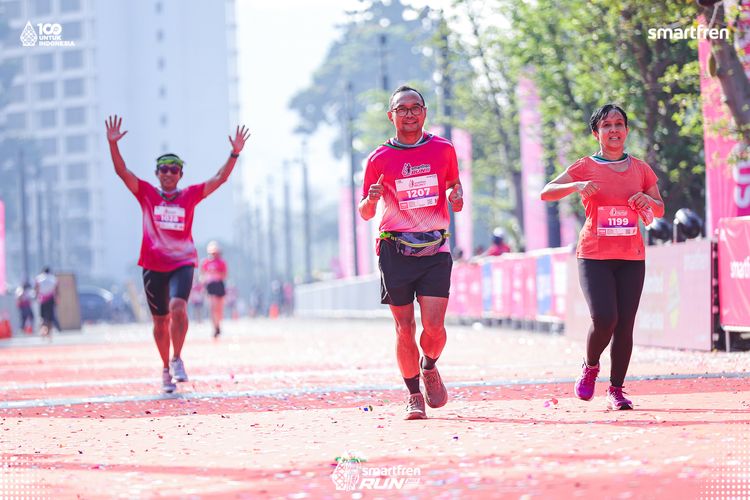 Race photo from Smartfren Run 2025 
