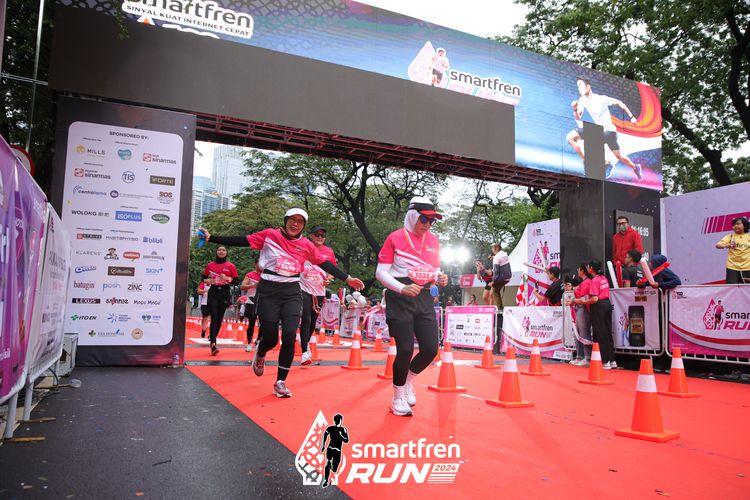 Race photo from Smartfren Run 2024