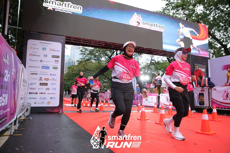 Race photo from Smartfren Run 2024