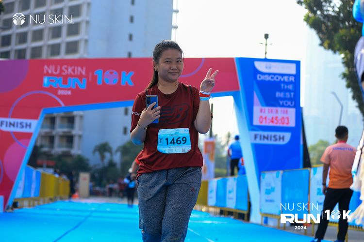 Race photo from Nu Skin Run 10K