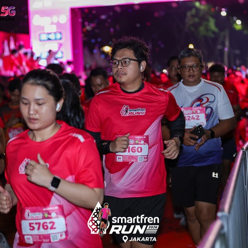 Race photo from SMARTFREN RUN 2026