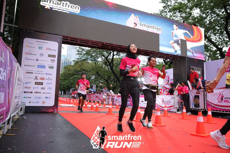 Race photo from Smartfren Run 2024