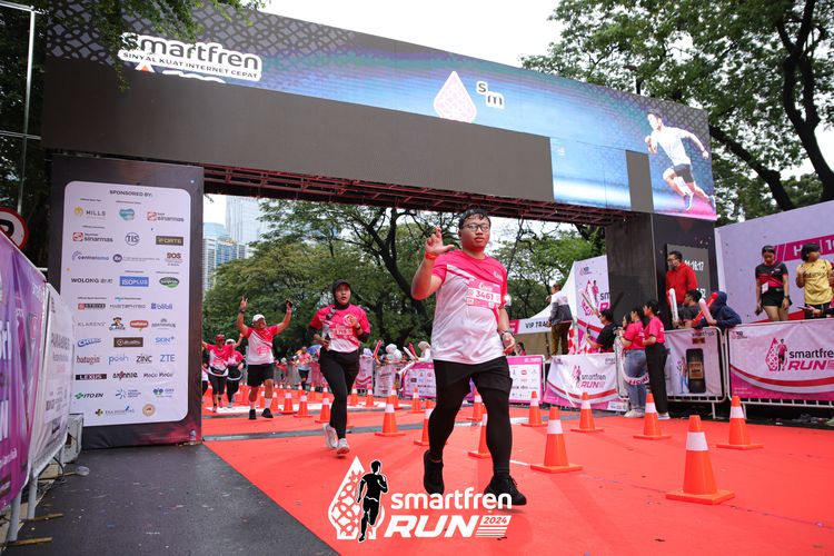 Race photo from Smartfren Run 2024