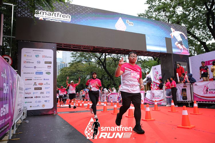Race photo from Smartfren Run 2024