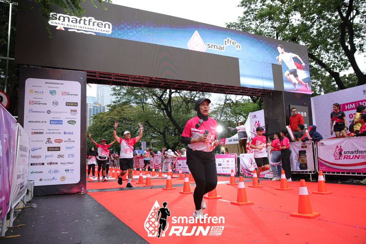 Race photo from Smartfren Run 2024