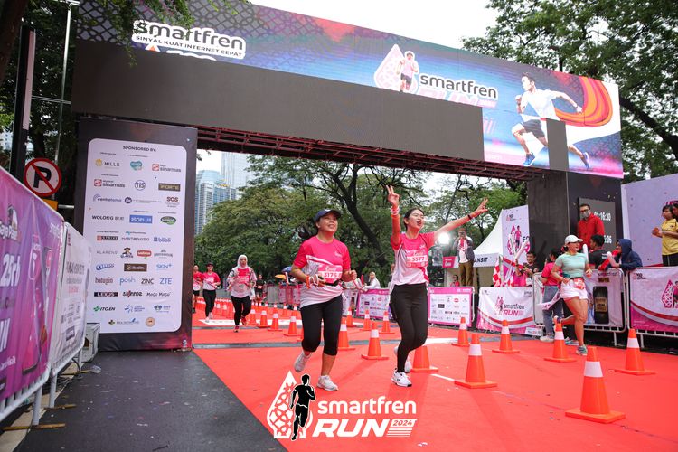 Race photo from Smartfren Run 2024